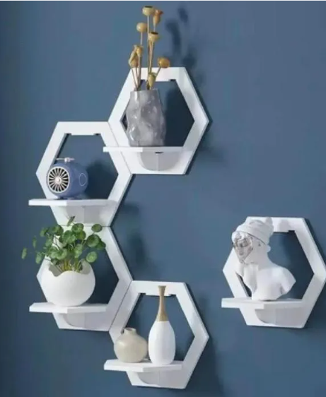 Hexagon Wall Shelves